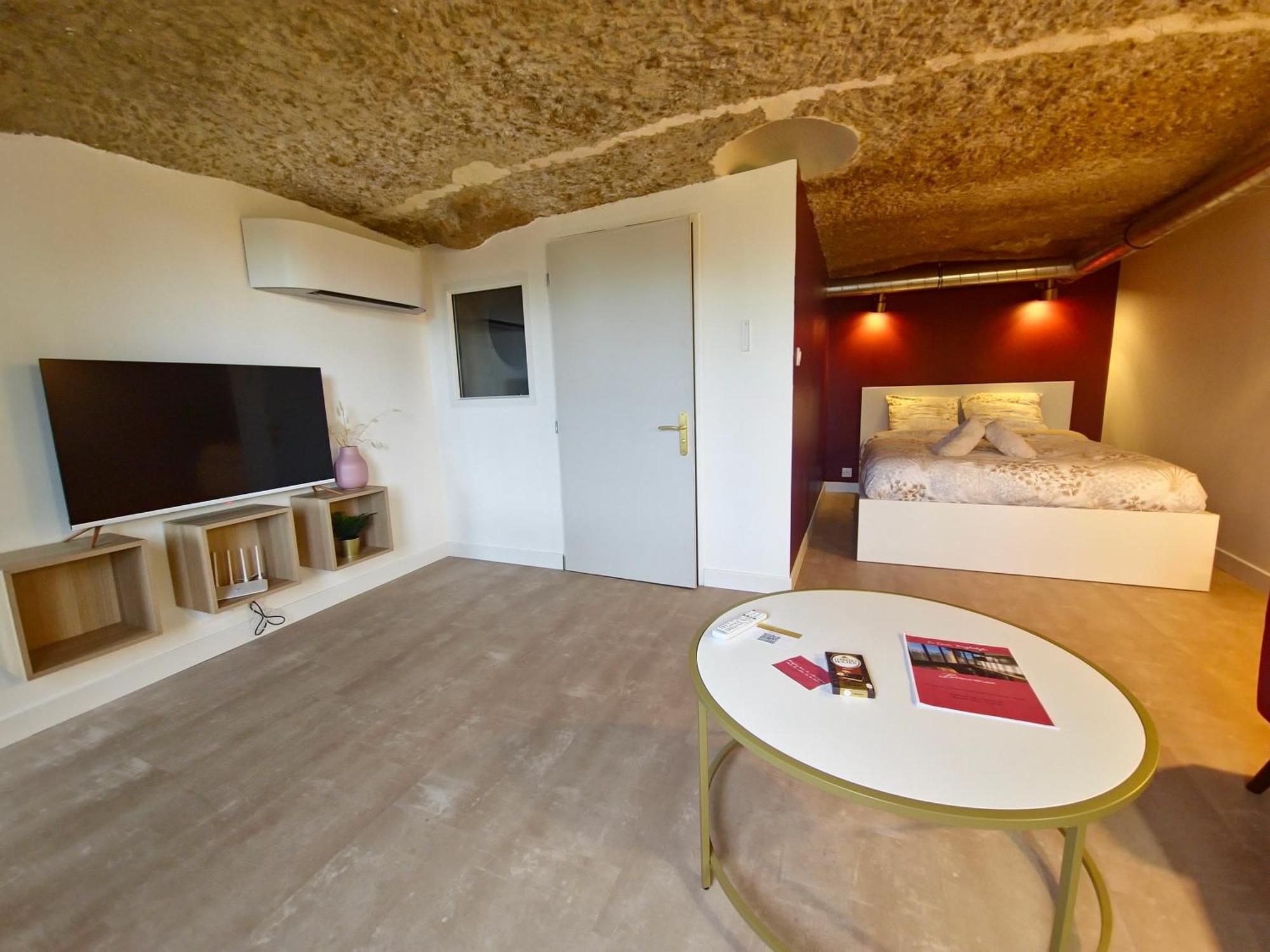 Appartement Le Cocon Troglodyte à Saint-Étienne-de-Chigny Extérieur photo